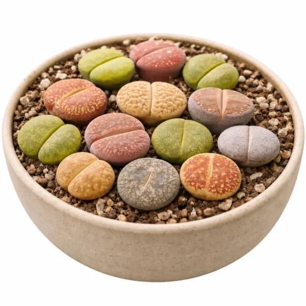 Lithops (Living Stones) plant