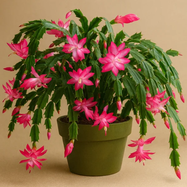 Christmas Cactus (Schlumbergera truncata) plant
