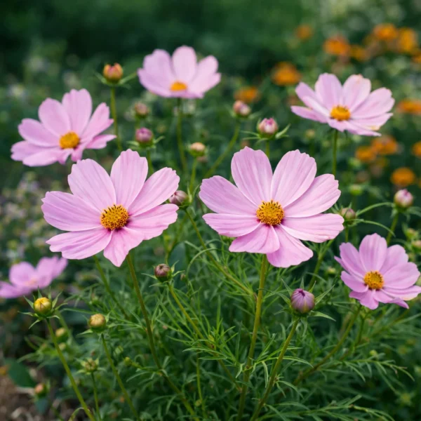Cosmos (Cosmos bipinnatus) plant