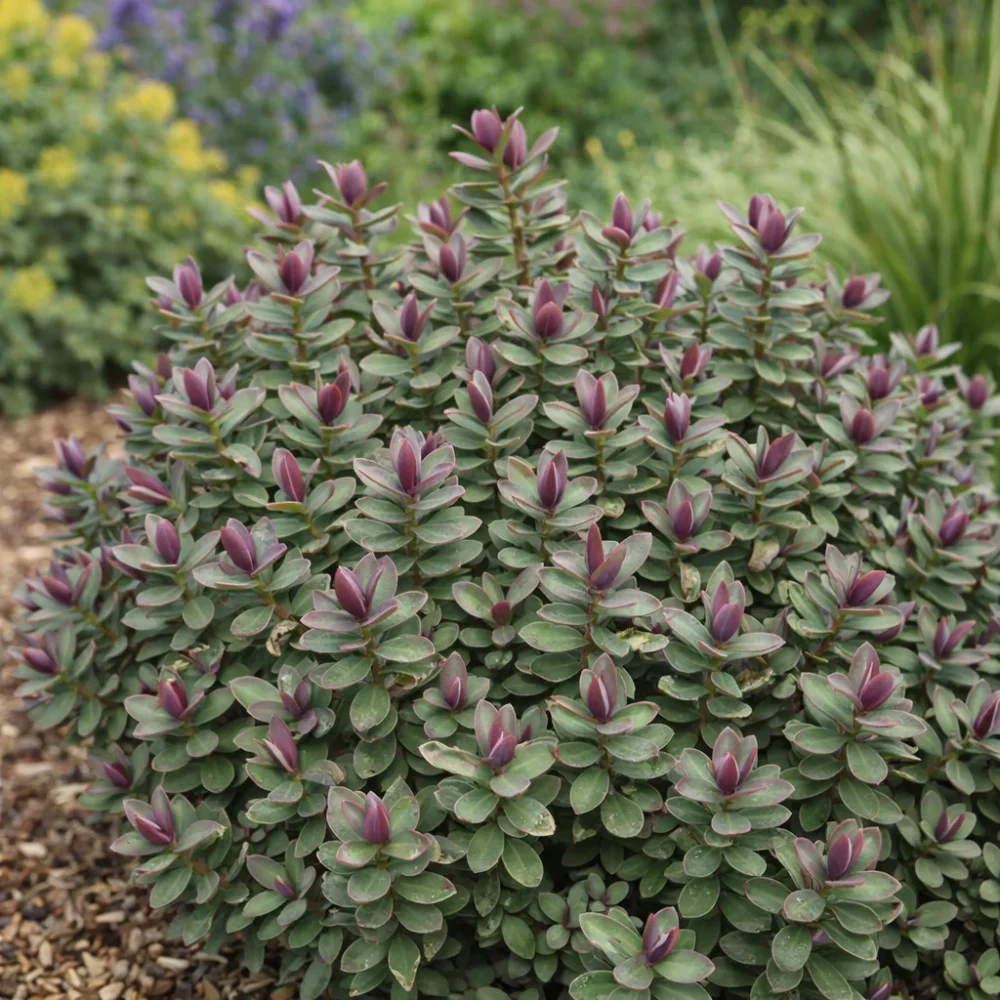 Hebe 'Red Edge' plant
