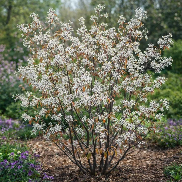Juneberry (Amelanchier lamarckii) plant