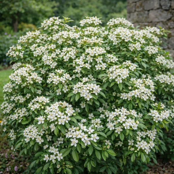 Mexican Orange Blossom (Choisya ternata) plant