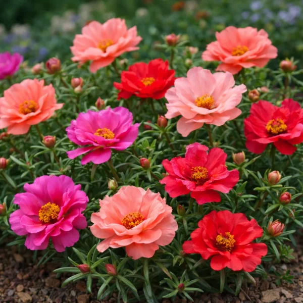 Rose Moss (Portulaca grandiflora) plant