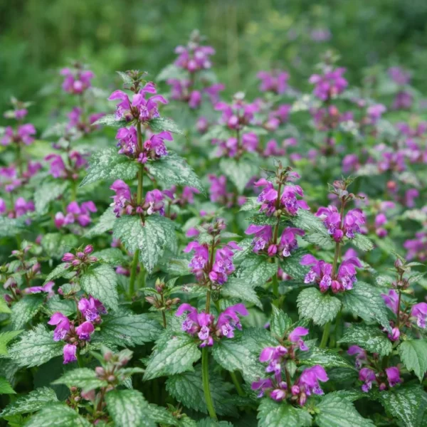 Spotted Dead Nettle (Lamium maculatum) plant