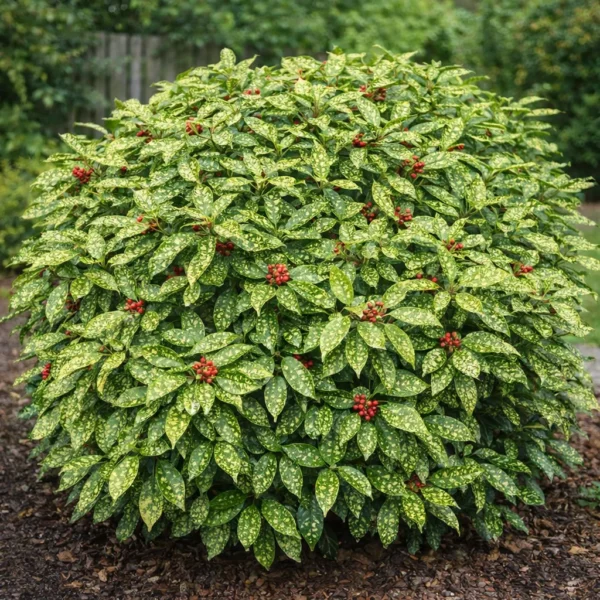 Spotted Laurel (Aucuba japonica) plant