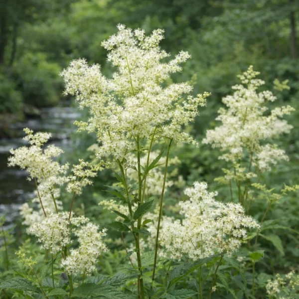 Meadowsweet (Filipendula ulmaria) plant