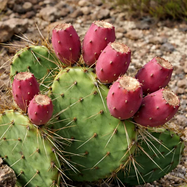 Brown-Spined Prickly Pear (Opuntia phaeacantha) plant