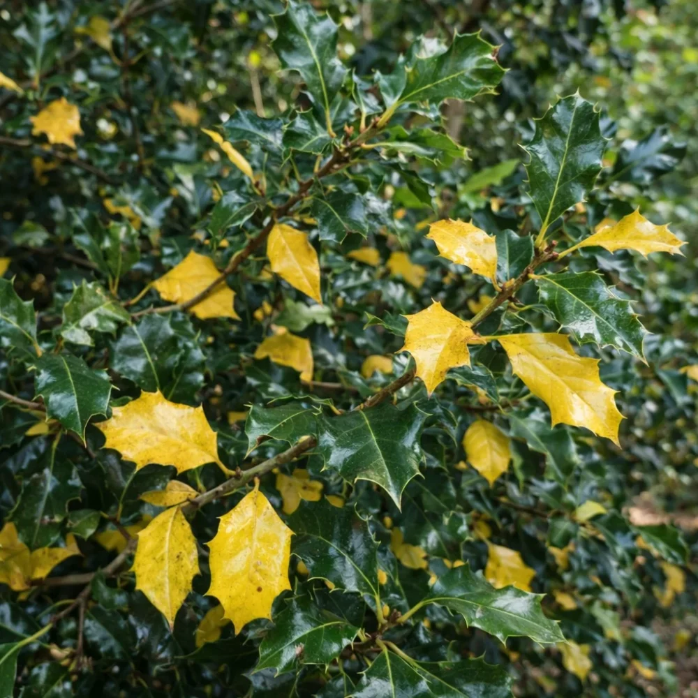 English Holly Leaves Turning Yellow: Causes and Fixes