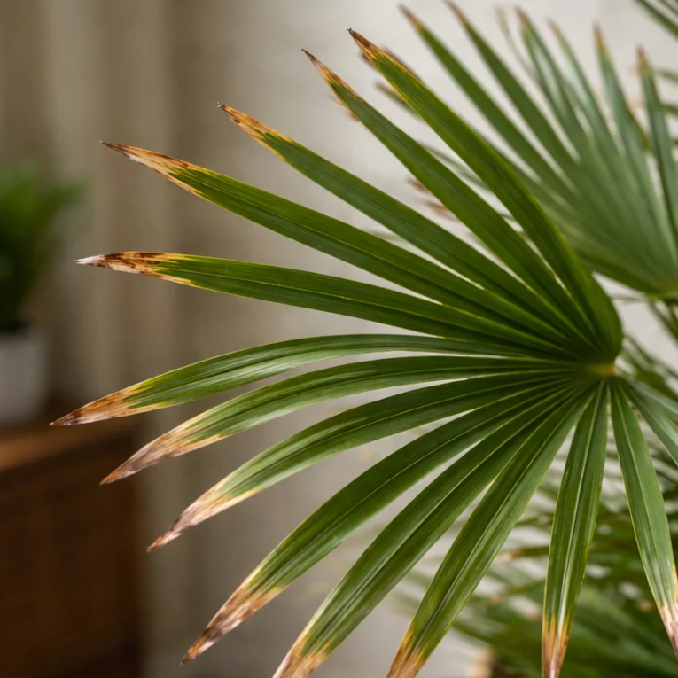 European Fan Palm Brown Tips: Why It Happens and What Helps