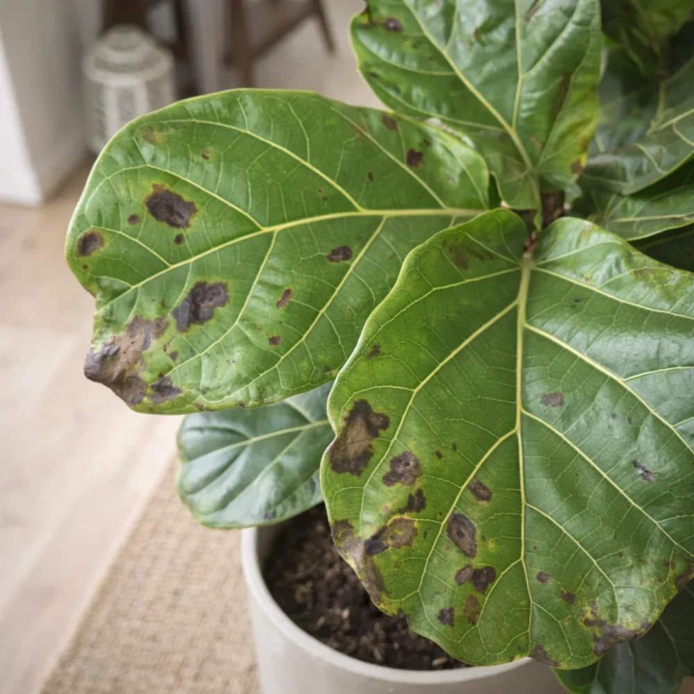 Fiddle Leaf Fig Brown Spots on Leaves: Causes, Patterns, and Solutions