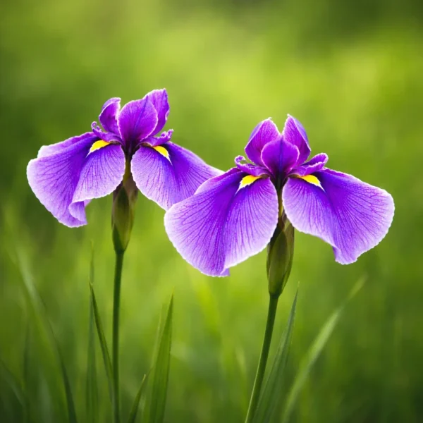Japanese Water Iris (Iris ensata) plant
