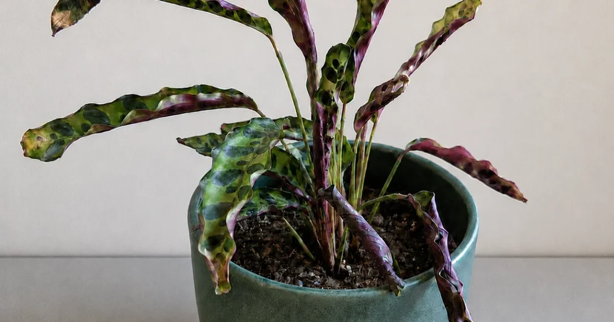 Rattlesnake Plant Leaves Curling: How to Fix It | Plantgeh